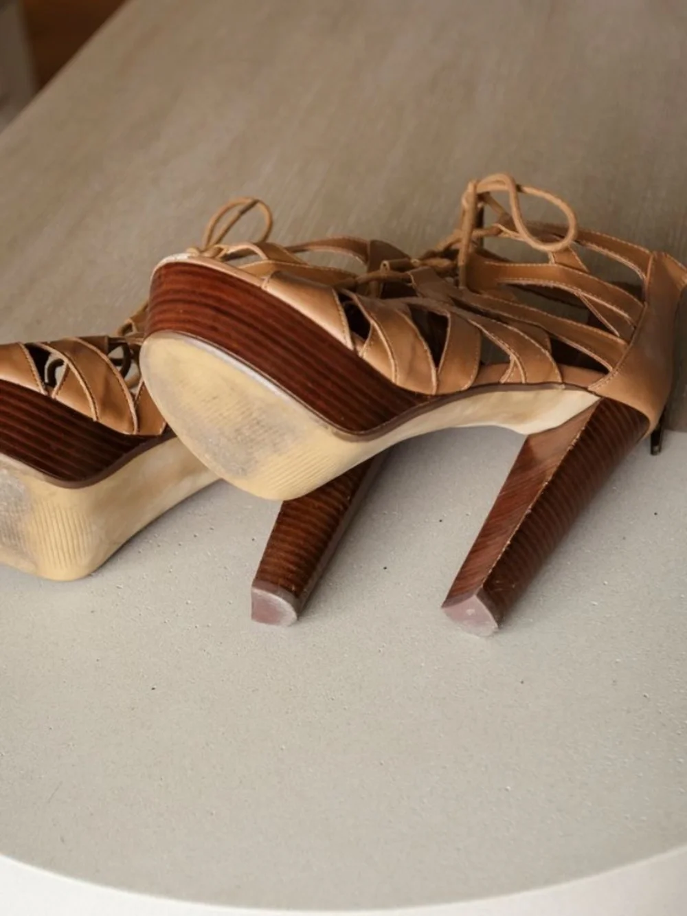 Steve Madden Lace-up Platform Heels